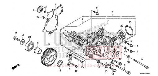 SIDE GEAR CASE VFR1200XLF de 2015